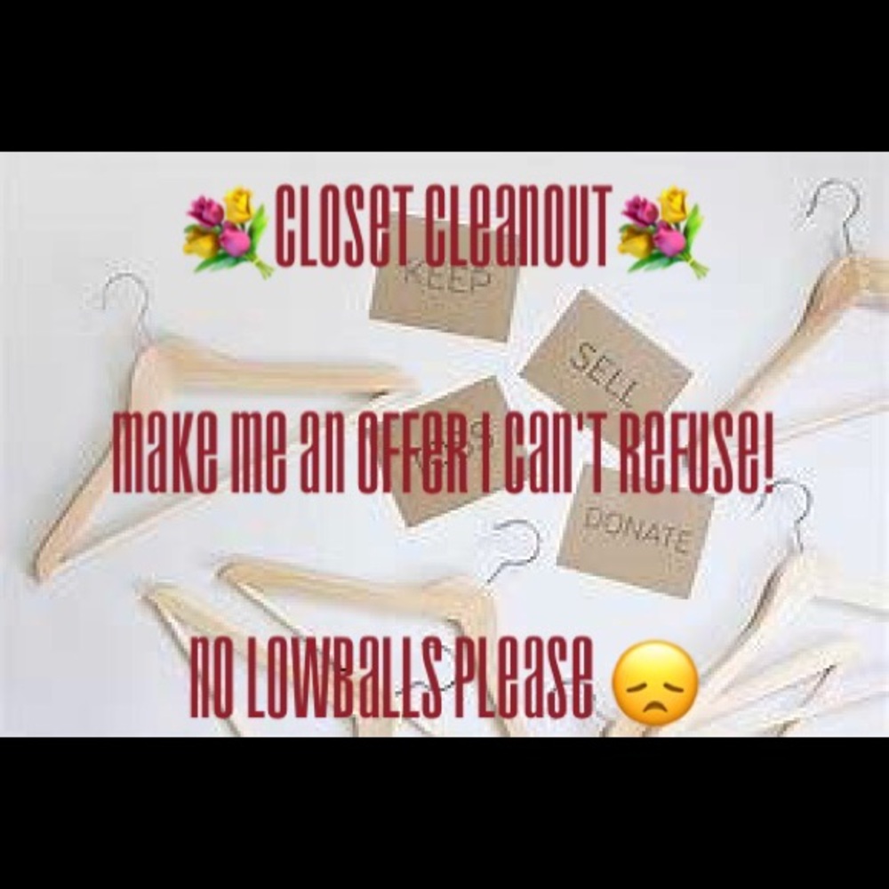 Closet Cleanout. All reasonable offers accepted 🌞
